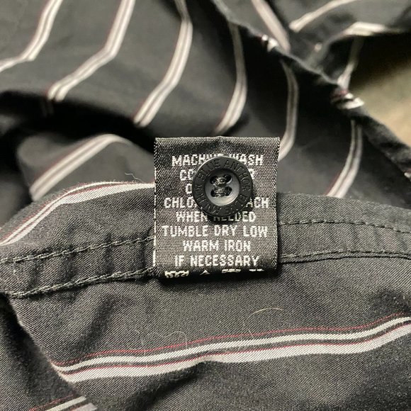 Anchor Blue Vintage Y2K Stripped Embroidered Button Down Shirt Men's Size XL - Picture 8 of 11